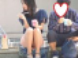 お座りお姉さん発見！！（ＦＨＤ）大変です！！パンツが見えてますよ６６