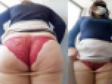 【ワンコイン人妻パンチラ】某大手配送業者のセンターで早朝からパートしてた男大好きなおばさん