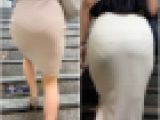 【2名・ここまで丸見えパンティーOLは珍しい】