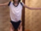【閲覧注意】町田りな　ガリガリ動画第三弾　紺ブルマでラジオ体操、スクール水着で大爆笑　未公開動画追加