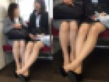 母娘の美脚共演！盗撮に気付いたお母さんに守られた無防備すぎる就活女子大生（後編）