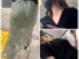 【超絶透けエロ女！】現れましたこの超エロい女！プルンプルンのお尻をフリフリして完全にTバックが分かる淫乱女のお尻【674】