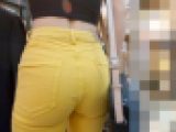 【新機材】【4K高画質】 イエローレギパンむちむち学生