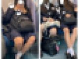 JK風制服美女の対面エロ過ぎるミニスカ生脚347