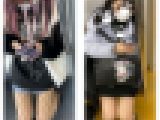 2名の美人お姉さんのエロ過ぎる真上からの生足パンスト美脚616