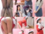 素人パンチラ in 自宅で個人撮影会 vol.127 サンタコス☆素人女子学生りんちゃん「はい、バナナ好きです?　な、生で…ちょ