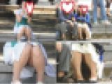 お座りお姉さん発見！！（ＦＨＤ）大変です！！パンツが見えてますよ１５９