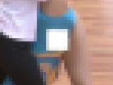 クッキリとパン線が出てる美人JDのムチムチエアロビクス
