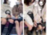仲良し2人組のJK風私服美女の真上・対面エロ過ぎるミニスカ生脚363