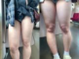 【4K】卑猥な真っ白脚肉を超至近距離で接写地獄に・・?