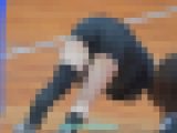 JDバレー部員のストレッチ
