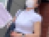【通スピ＆スロー】小さめのブラウスに、パンパンに張った着衣巨乳！