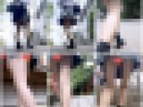 制服女子撮影会　こっそりローアングル撮影2