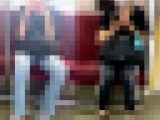ワイルドなデニムお姉さん&ぴっちり黒レギンスむちむちお姉さん 【超リアルな街中風景002】