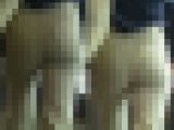 街撮り巨尻通信18＊白デニの洋ナシ形巨尻女子追跡編