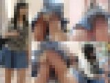 幼いロリ娘のお顔&ロリPを前後粘着逆さ撮り！店内盗撮パンチラ動画No,202