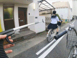 JK自転車①17回めくりパンチラ