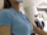 【横からの眺め44】へそ出しＧカップ爆乳ギャルと並走でじっくり視漢
