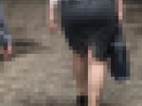 【50代の巨尻】働くお母さんのでっかいケツ。
