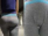 【キャバクラ嬢】エロすぎるスパッツのトレーニング爆尻(歩き、フロントのアップ)