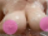 泡まみれのおっぱいいじり（自画撮り、フェチ、乳首）