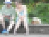 お座りお姉さん発見！！（ＦＨＤ）大変です！！パンツが見えてますよ４７