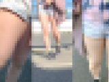 JDの凄まじいぷりぷり筋肉下半身を粘着接写?