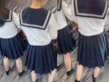 【制服JKは癒しです！37 セーラー服JKを愛でる】見つめていたい！
