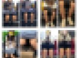 4名のJK風制服私服美女のエロ過ぎる対面ミニスカ生脚434