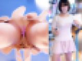 【マン筋パンチラ】ダンス中にジャンプで尻肉が揺れる。激しい動きで食い込みマンコの形状丸わかり?【ゲーセン/パンツ】