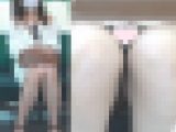 [4K動画][顔出し]日光と白スカートのおかげで純白パ〇ツが丸見えになってる美人お姉さん[ドアップあり]電車からの風景～