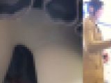 [★顔出し]パンチラ盗撮 OLさん パンストの中身は黒パンツ
