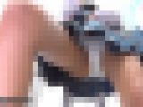 長身美脚青チェJK娘のパンチラ（2） 超真下の逆さ撮り股間、美尻パンモロ編