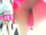 [★新作]パンチラ盗撮 OLさん 赤パンツがベージュのタイツに透けて