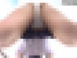パンツ丸見え、公然ワイセツなクソミニJKの生態観察（4） 開脚股間ドアップ、立ちバック姿勢編