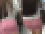 ミニスカお尻がエロすぎるお姉さんにぶっかけ悪戯