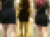 黒ワンピのドエロいギャル5★ミニミニワンピに張り出るリアルな尻の造形美【続編】