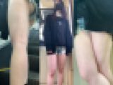 真っ白エグ尻とハイパーハイレグショーパン