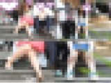 お座りお姉さん発見！！（ＦＨＤ）大変です！！パンツが見えてますよ１４７