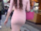【FHD高画質】ピンクワンピ女子大生　フルバックおパンツ