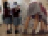 学校のアイドル3人をローアングル撮影