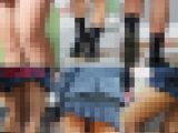 (セット) 制服風女子の脚