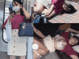 中O線ストーキング→昏◎膣内射精姦 色白美人OL（巨乳,美脚,もち肌）高◎寺駅周辺