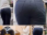 【黒パン】形のいいプリ尻2