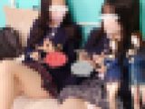 ミニスカJK女子会【赤チェとグレチェのダブルパンチラ堪能】