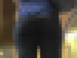 最高なラインのパンツスーツお姉さん