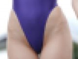 【2月末までの期間限定！】スタイル抜群の美脚モデルのハイレグ競泳水着！紫のR●ALISE　神盛り846枚！