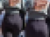 街撮り巨尻通信33＊はち切れんばかりの巨尻?黒パンのエロ尻女子大生