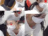 【胸チラ】学校先生の卵！実習生の無防備な胸元を完全激写?【救命講習32】