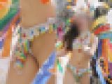 【3月末までの期間限定！】七色のケツァール（極楽鳥）のタンガを身に纏った美麗サンバダンサー　究極盛り1041枚
